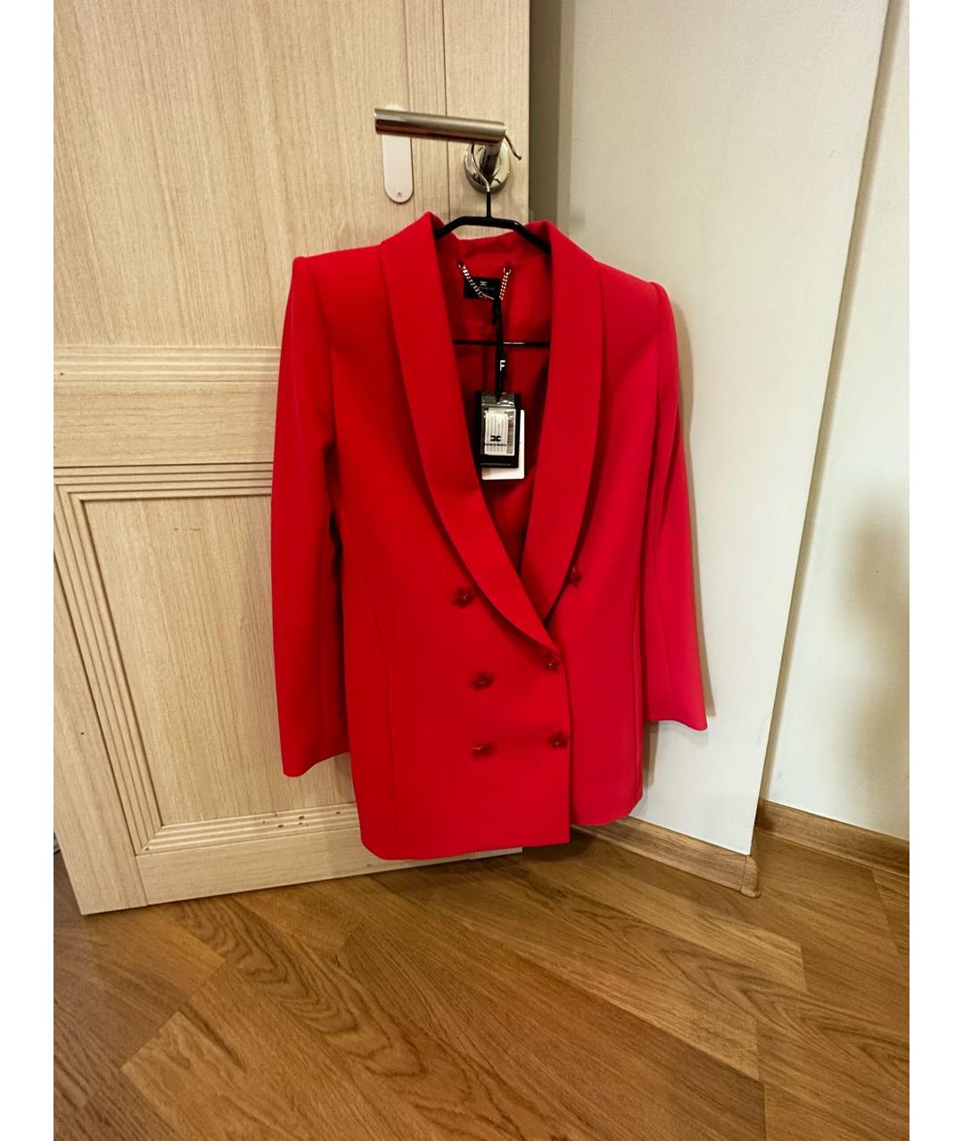 ELISABETTA FRANCHI Красный жакет/пиджак, фото 4