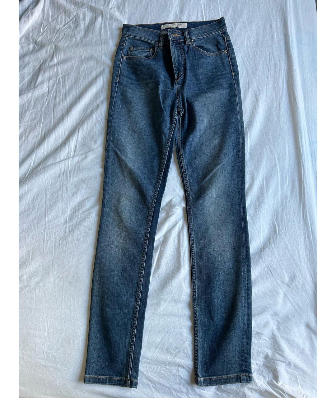 MARC BY MARC JACOBS Синие хлопко-полиэстеровые джинсы слим, фото 9
