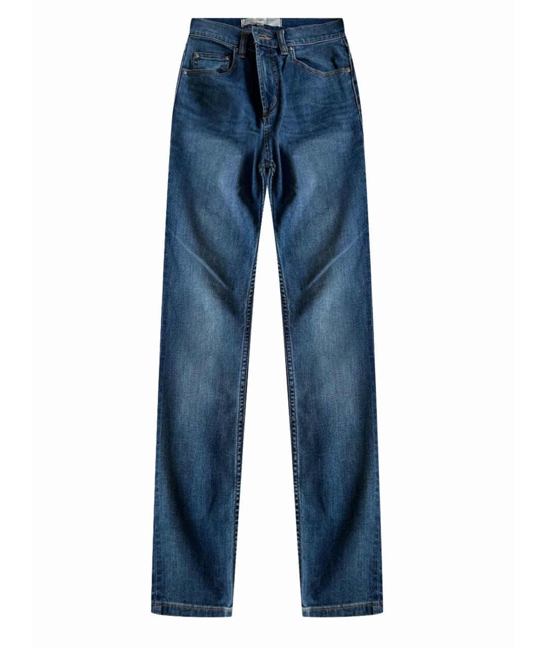 MARC BY MARC JACOBS Синие хлопко-полиэстеровые джинсы слим, фото 1