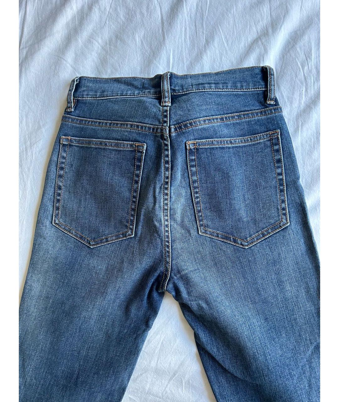 MARC BY MARC JACOBS Синие хлопко-полиэстеровые джинсы слим, фото 6