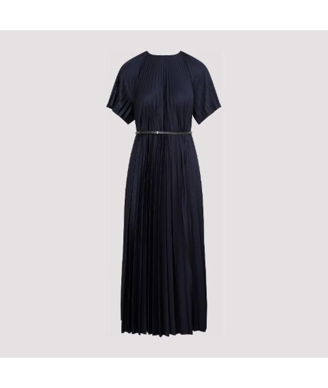 FABIANA FILIPPI Темно-синее полиэстеровое вечернее платье, фото 4