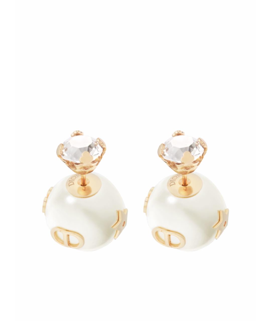 CHRISTIAN DIOR Белые жемчужные серьги, фото 1
