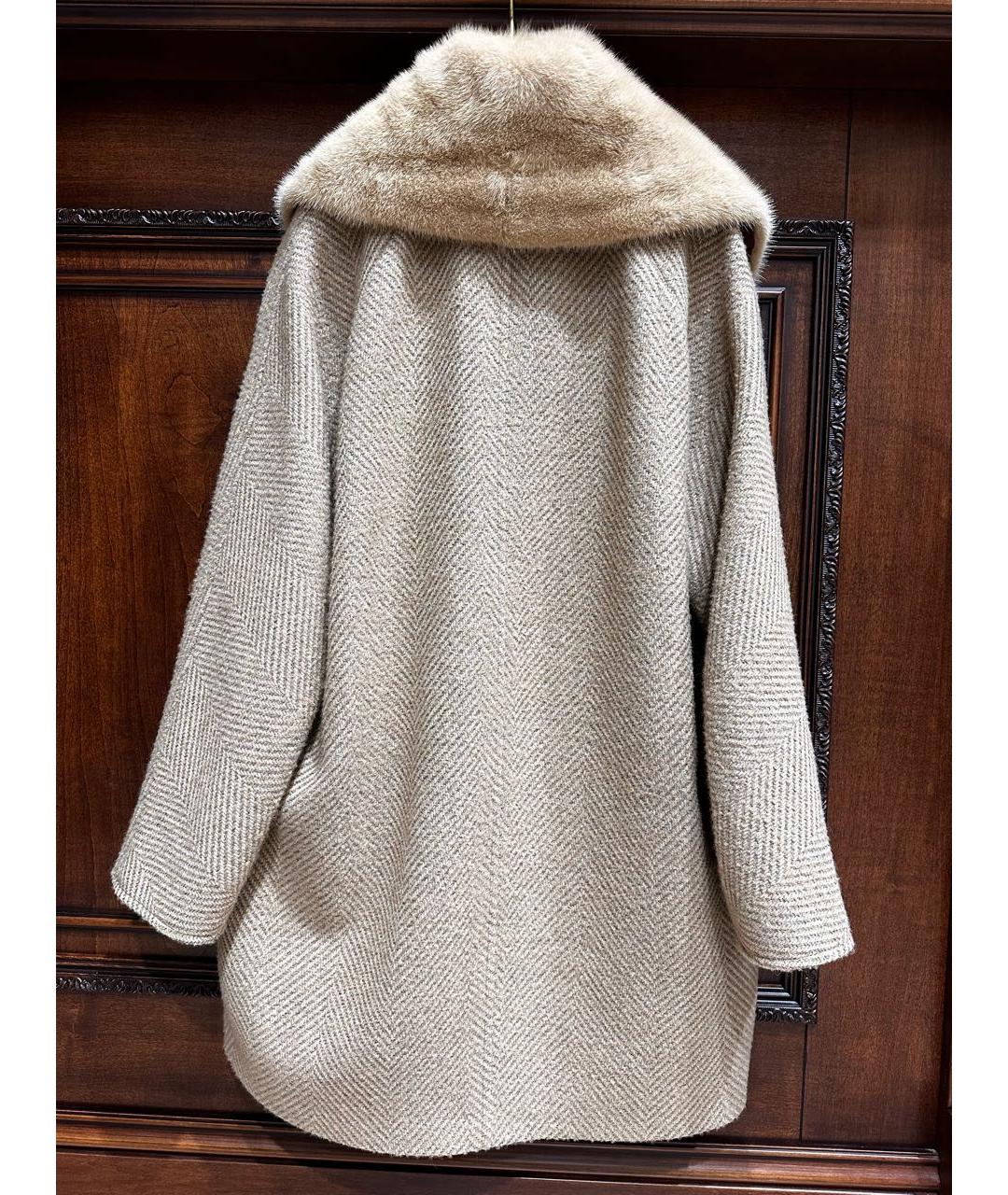 GIULIANA TESO Бежевое кашемировое пальто, фото 2