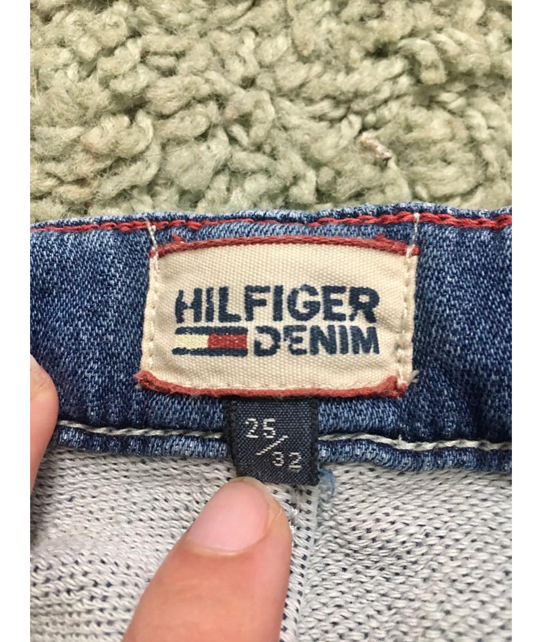 TOMMY HILFIGER Синие хлопко-эластановые джинсы слим, фото 4