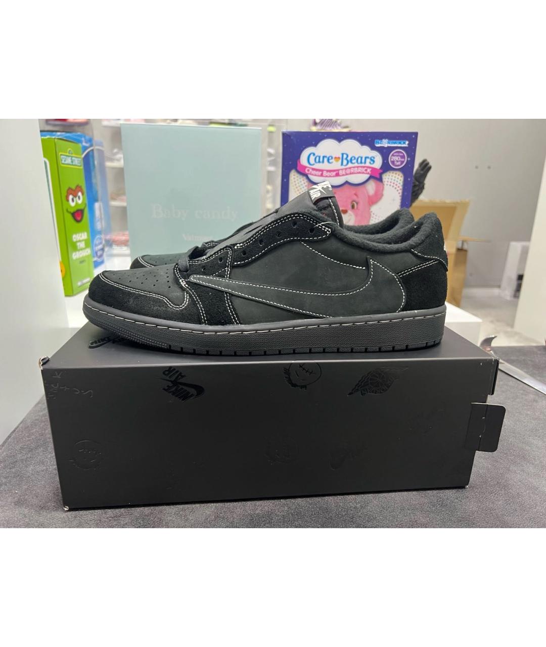 JORDAN Черные низкие кроссовки / кеды, фото 2