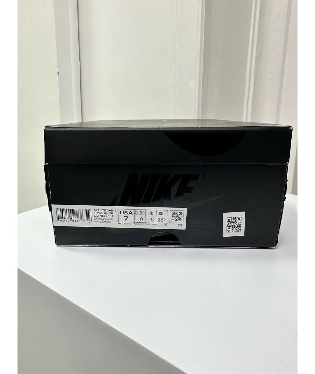 JORDAN Черные низкие кроссовки / кеды, фото 7