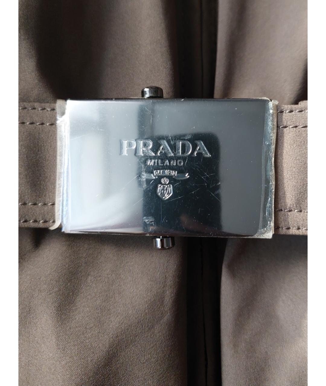 PRADA Коричневый пуховик, фото 4