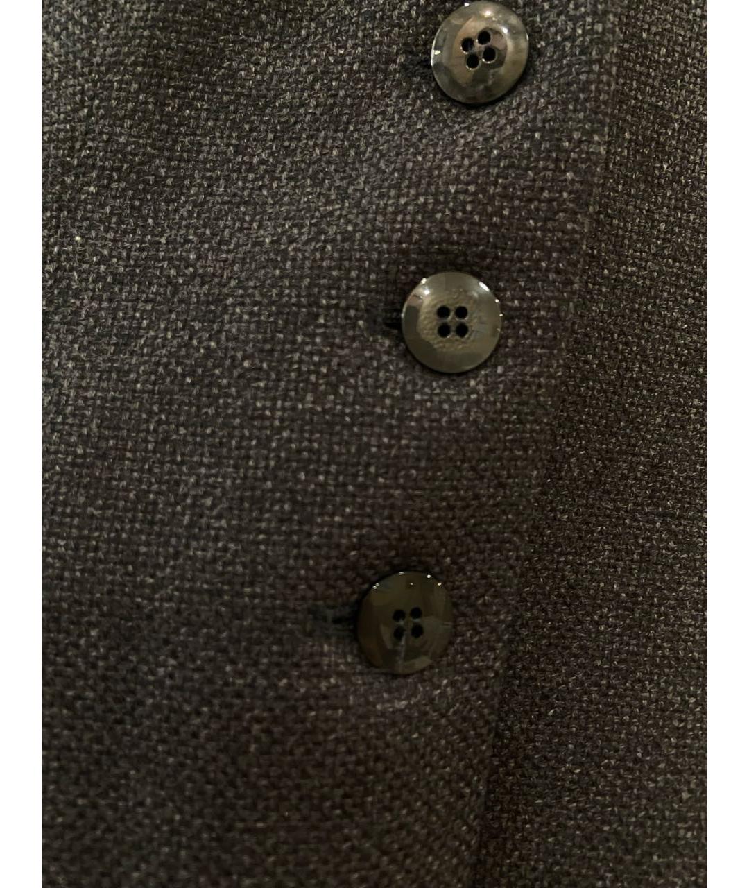 ARMANI COLLEZIONI Серый шерстяной жакет/пиджак, фото 6