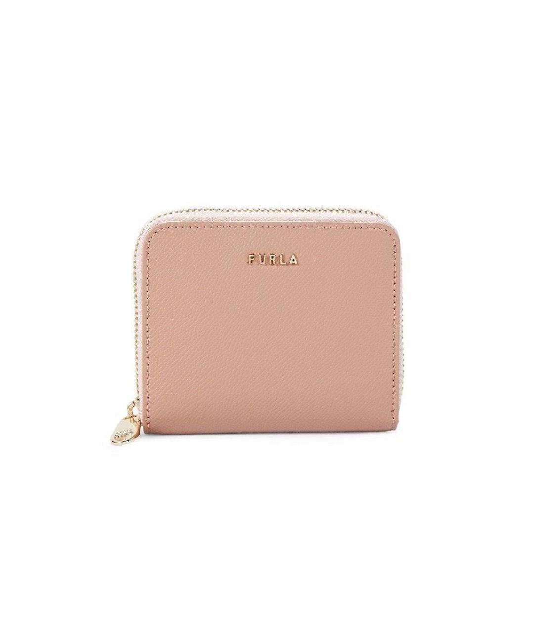 FURLA Розовый кожаный кошелек, фото 1