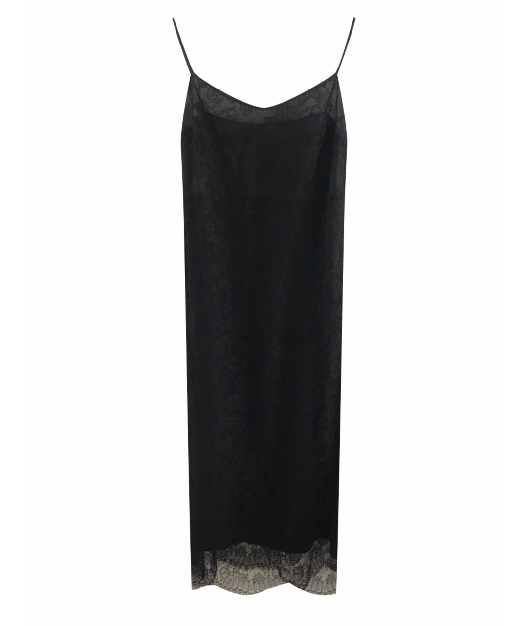 ROCHAS Черное полиэстеровое коктейльное платье, фото 1