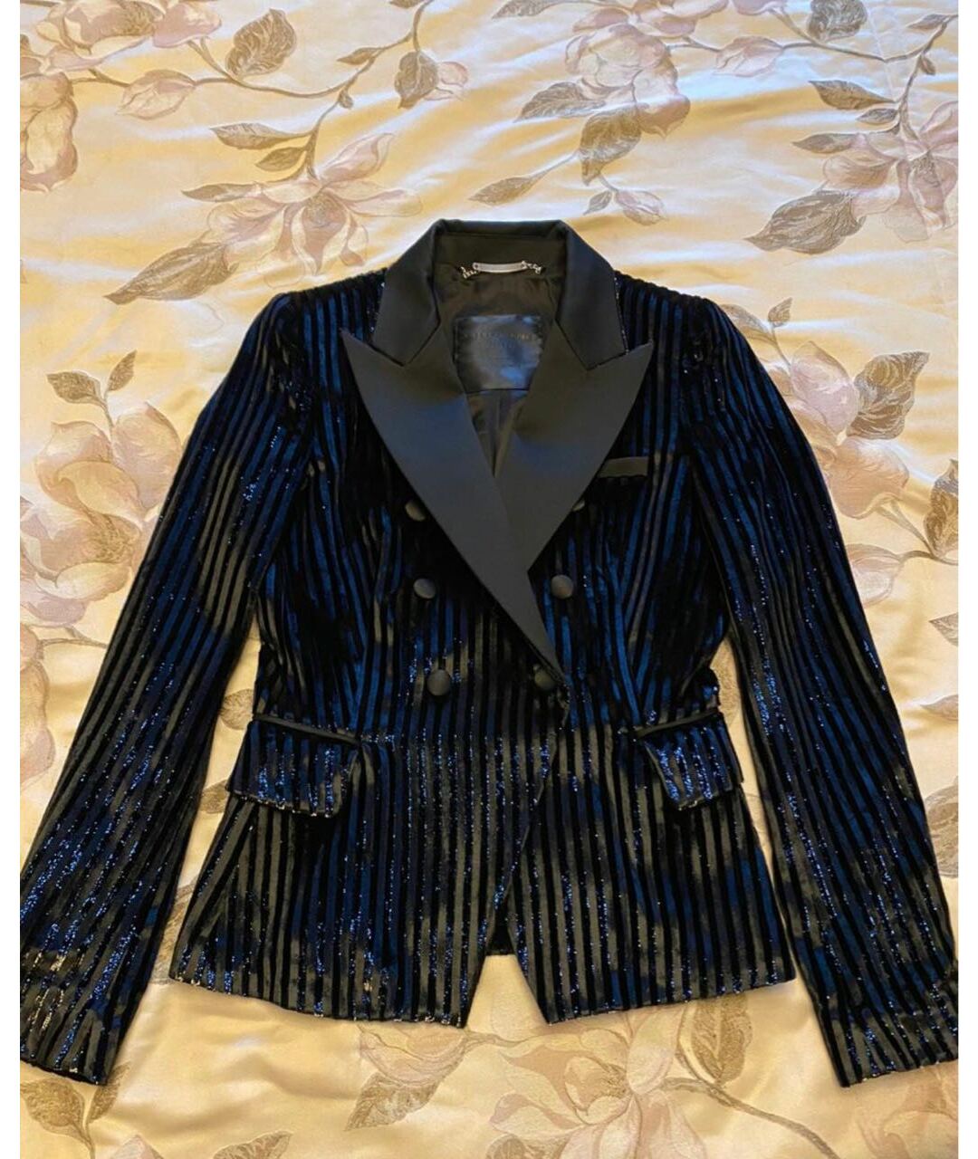 PHILIPP PLEIN Черный велюровый жакет/пиджак, фото 4