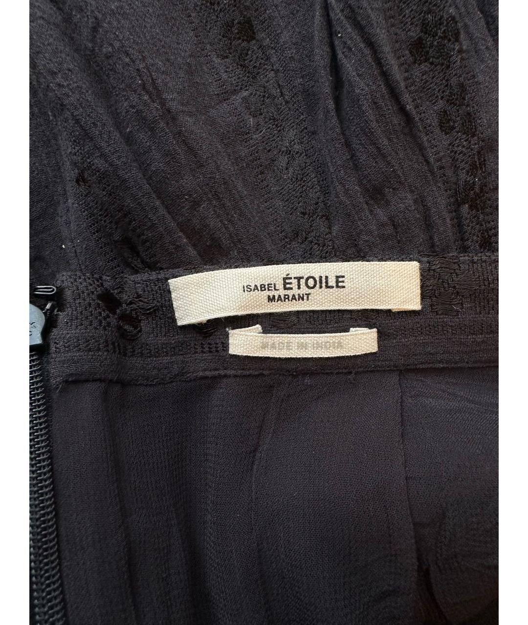 ISABEL MARANT ETOILE Черная хлопковая юбка мини, фото 3
