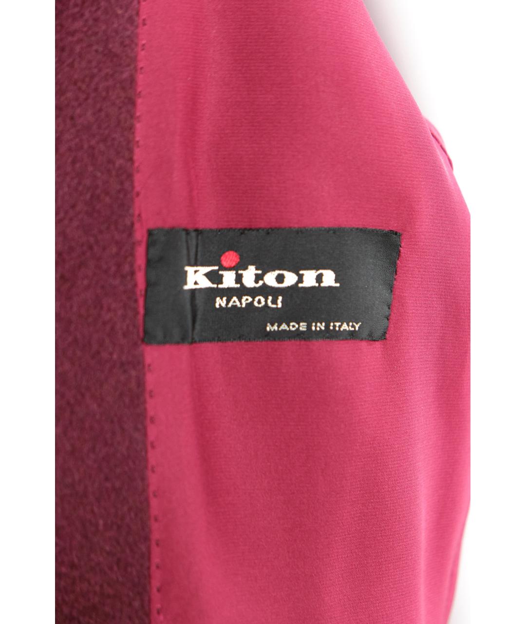 KITON Бордовое кашемировое пальто, фото 3