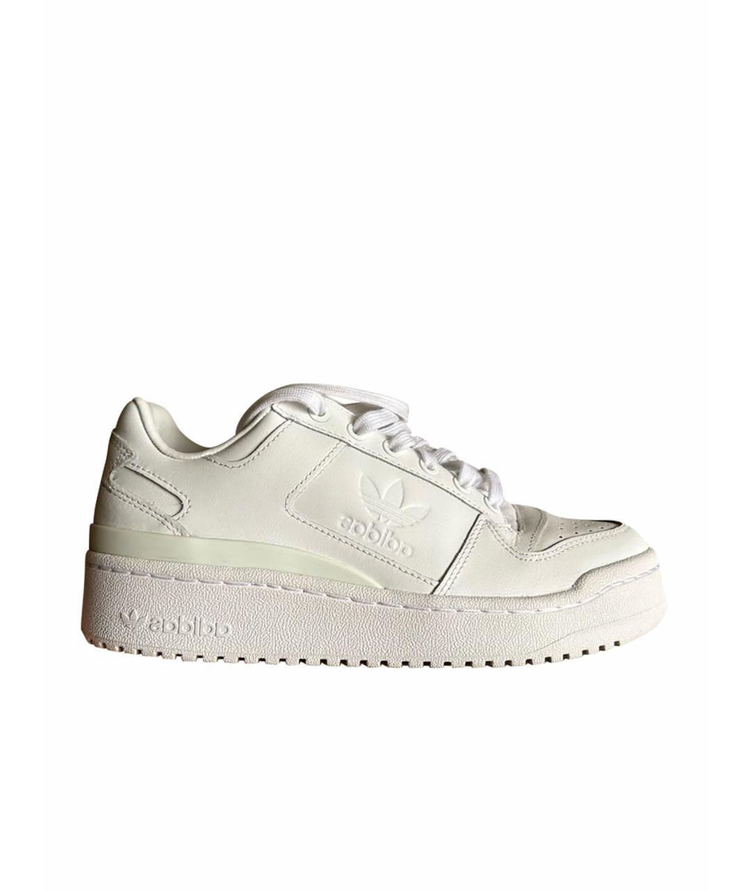 ADIDAS Белые кроссовки из искусственной кожи, фото 1