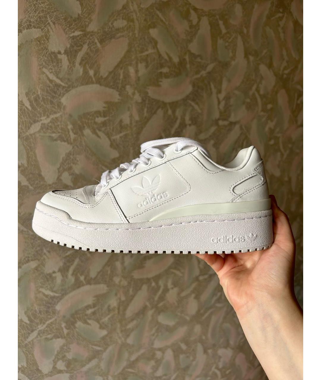 ADIDAS Белые кроссовки из искусственной кожи, фото 6