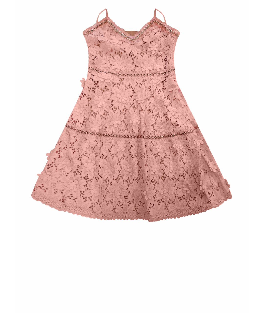 MICHAEL KORS Розовое кружевное платье, фото 1