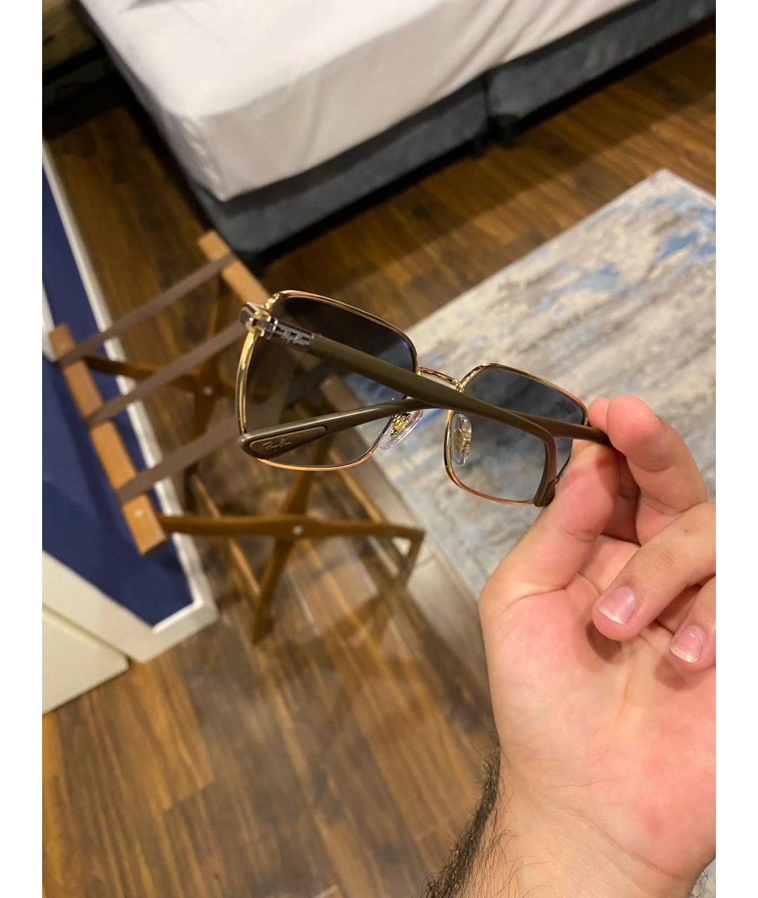 RAY BAN Мульти металлические солнцезащитные очки, фото 2