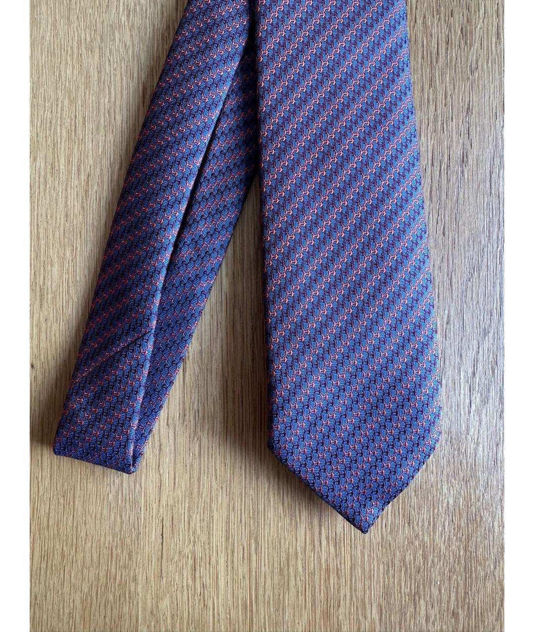 HERMES PRE-OWNED Фиолетовый тканевый галстук, фото 2
