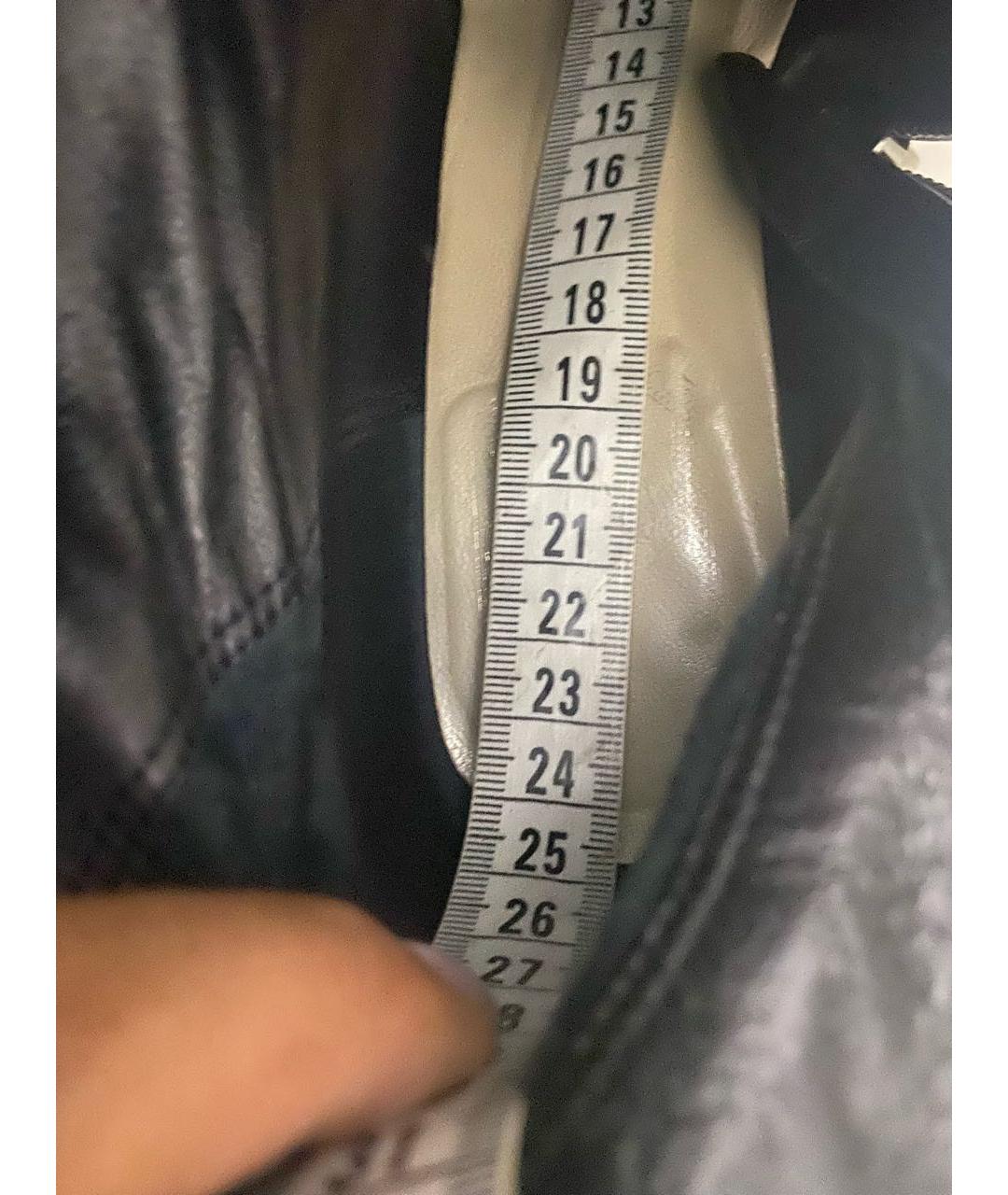 CHRISTIAN DIOR Черные кожаные сапоги, фото 5