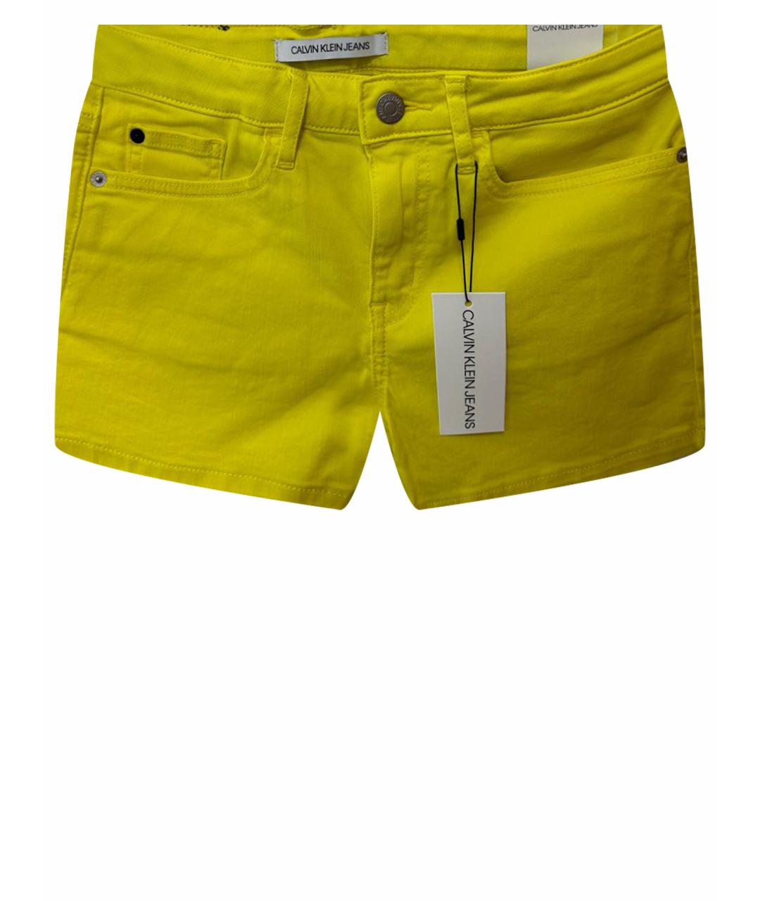 CALVIN KLEIN JEANS Желтые хлопковые шорты, фото 1