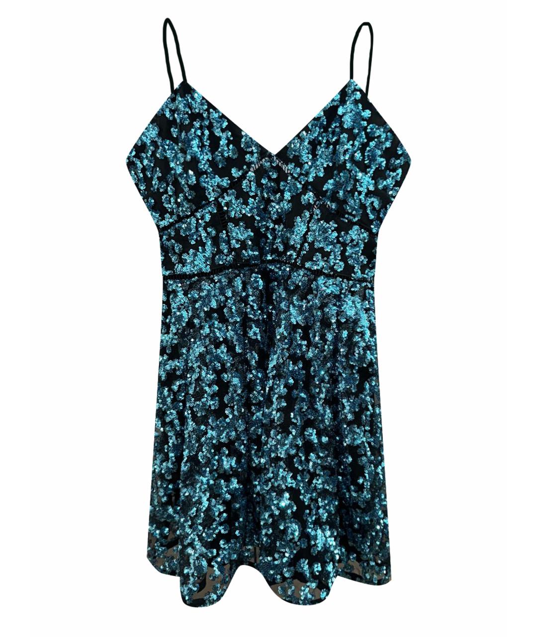 SELF-PORTRAIT Синее полиэстеровое коктейльное платье, фото 1