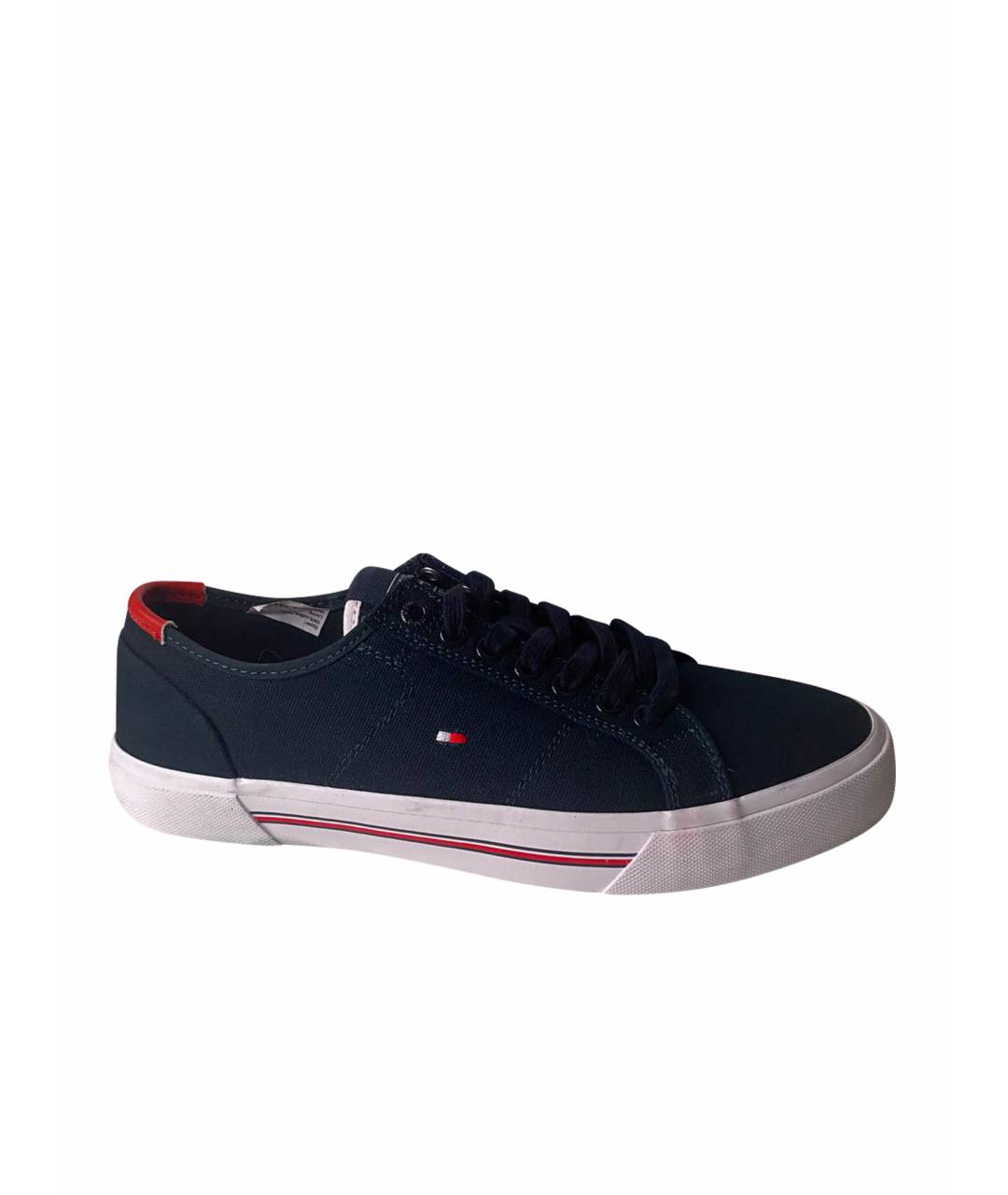 TOMMY HILFIGER Синие текстильные низкие кроссовки / кеды, фото 1