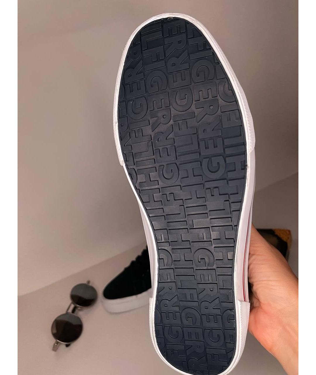 TOMMY HILFIGER Синие текстильные низкие кроссовки / кеды, фото 5
