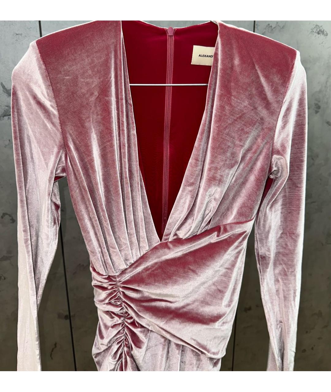 ALEXANDRE VAUTHIER Розовое коктейльное платье, фото 3