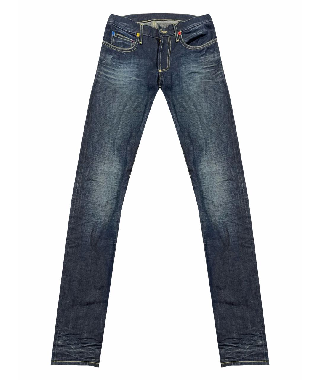 BRIAN DALES Темно-синие хлопковые прямые джинсы, фото 1