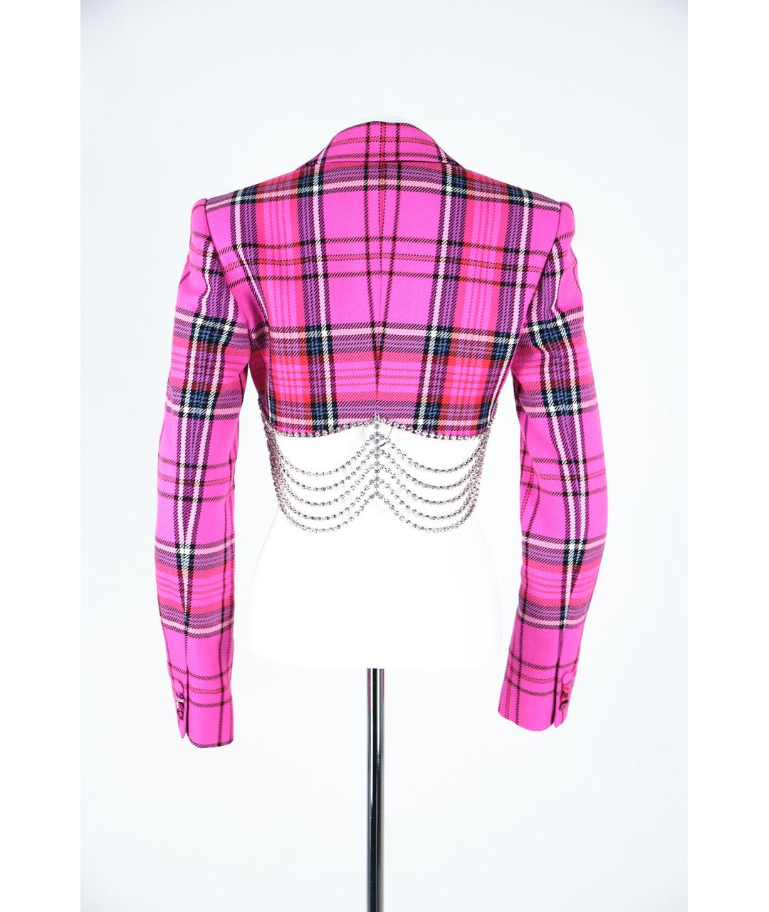 AREA Розовый хлопковый жакет/пиджак, фото 2