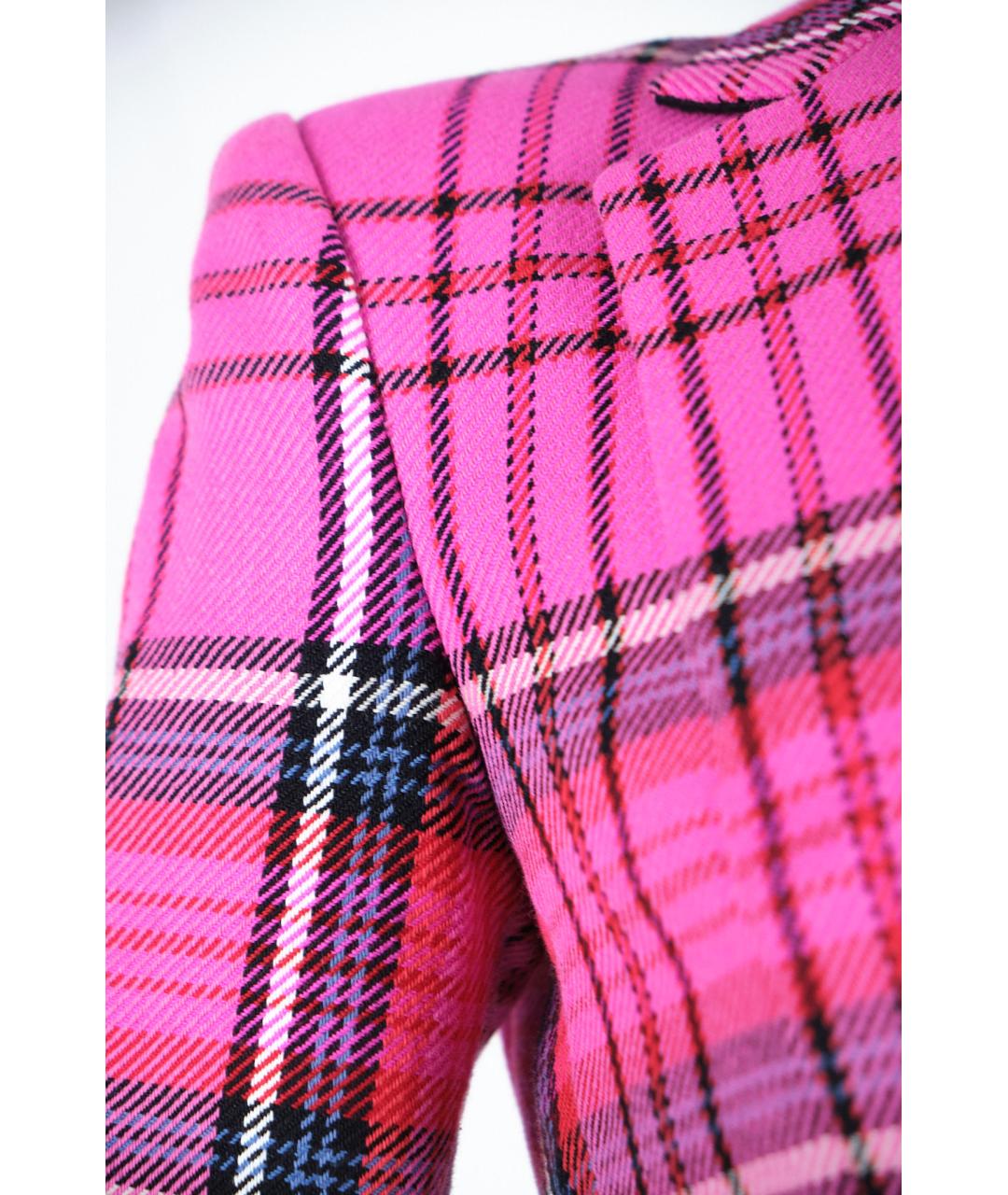 AREA Розовый хлопковый жакет/пиджак, фото 5