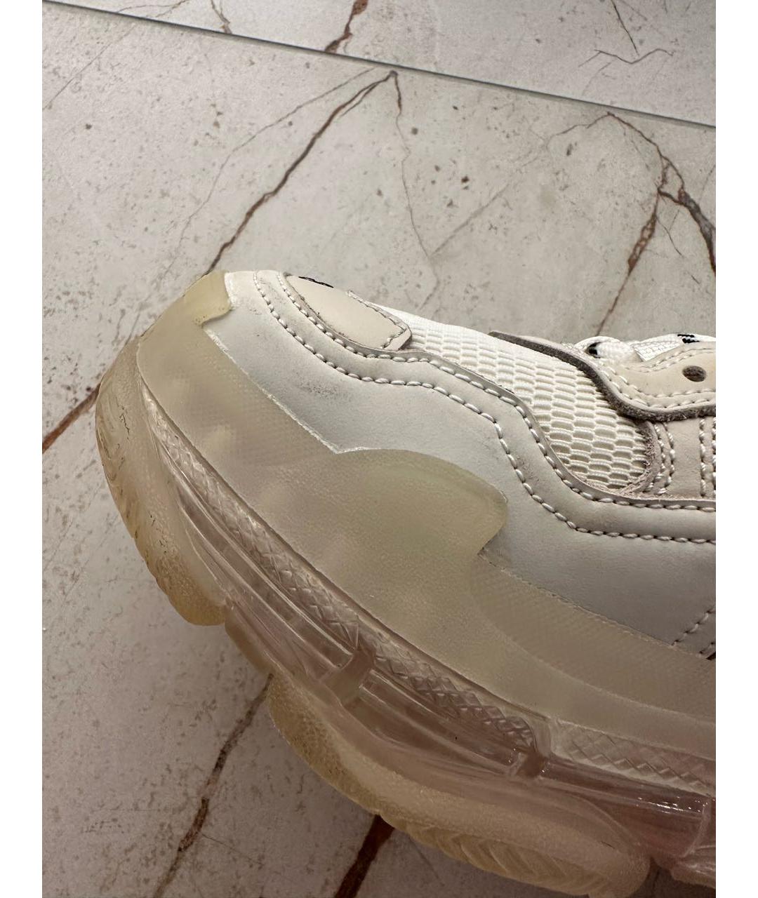 BALENCIAGA Белые текстильные кроссовки, фото 7