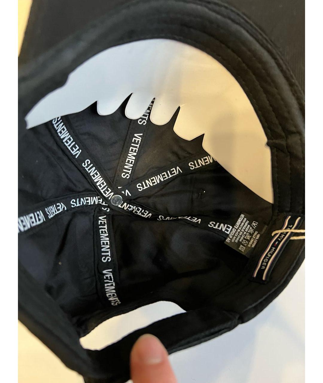 VETEMENTS Черная хлопковая кепка/бейсболка, фото 4