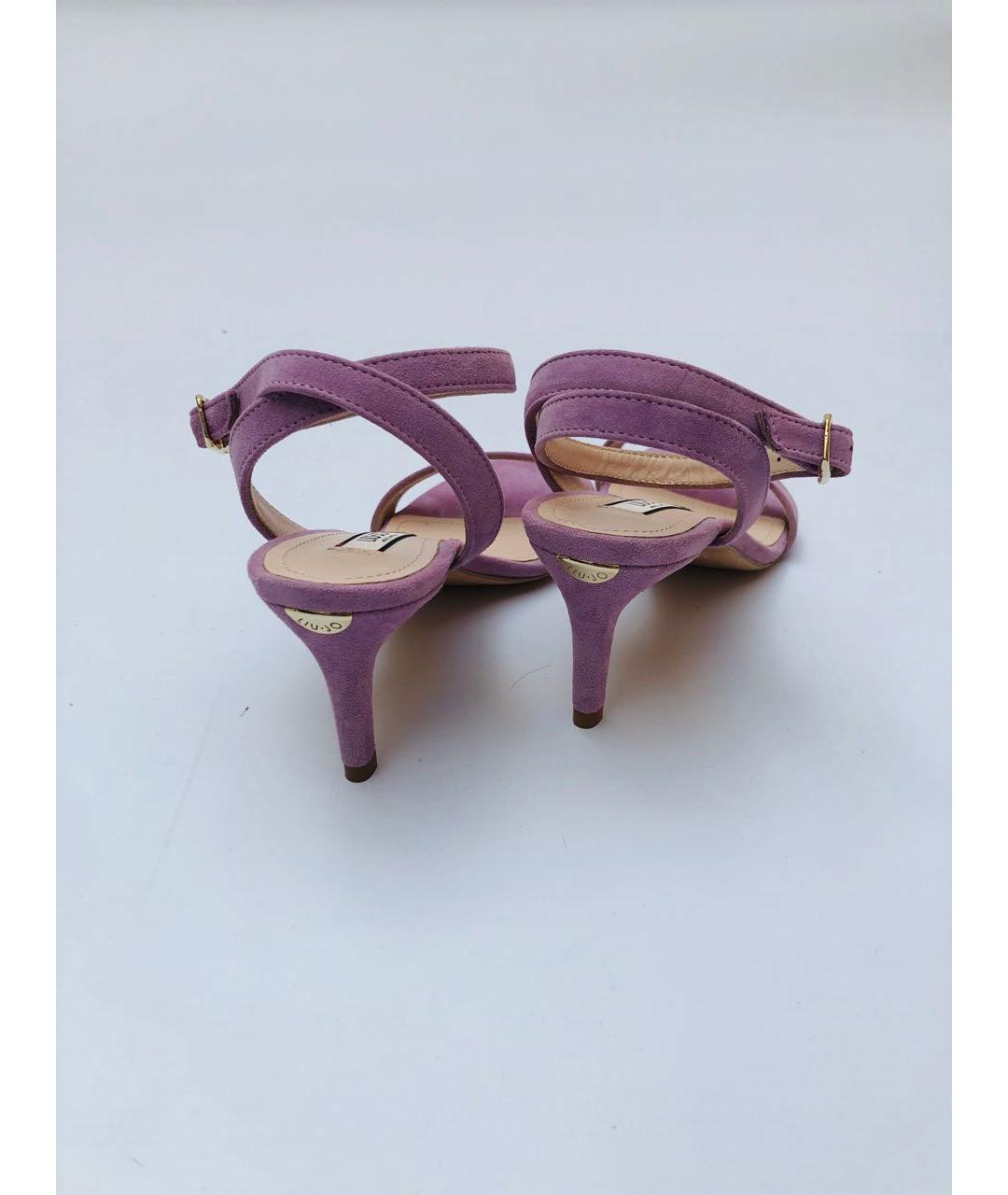 LIU JO Фиолетовые замшевые босоножки, фото 4