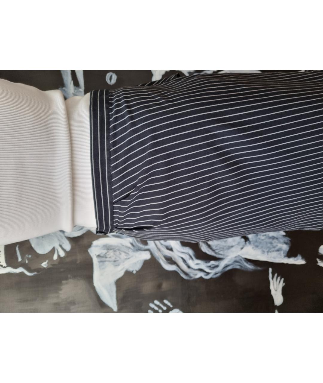 VIVIENNE WESTWOOD ANGLOMANIA Темно-синяя шерстяная юбка миди, фото 4