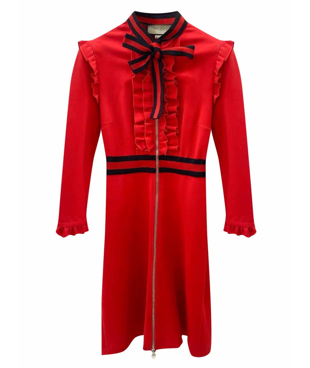 GUCCI Красное повседневное платье, фото 1