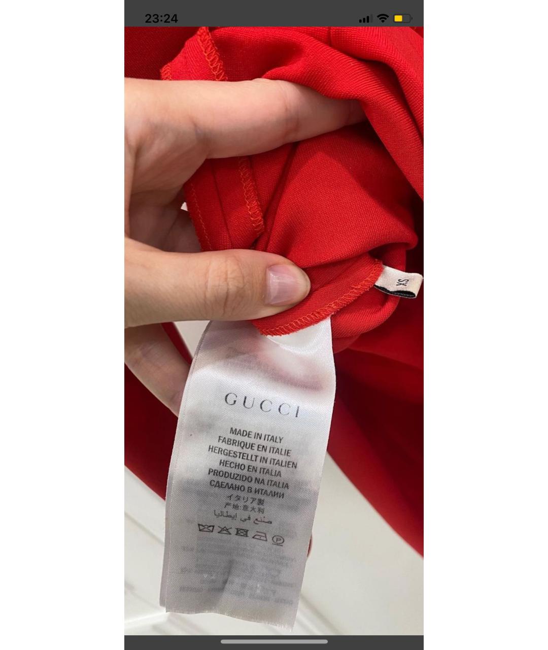 GUCCI Красное повседневное платье, фото 2