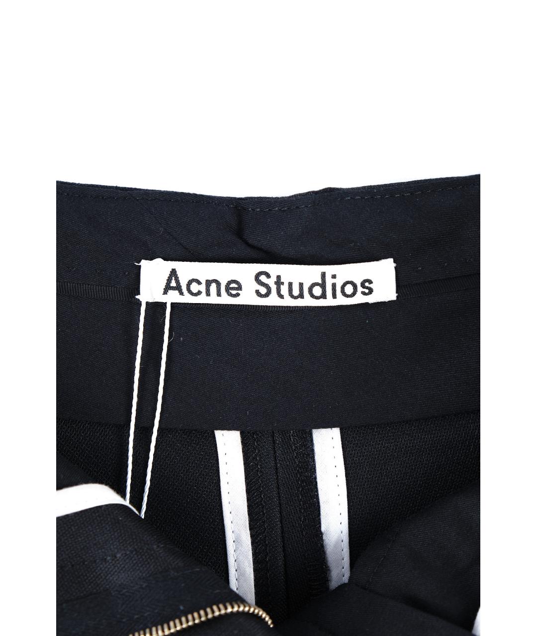 ACNE STUDIOS Черные шелковые шорты, фото 3