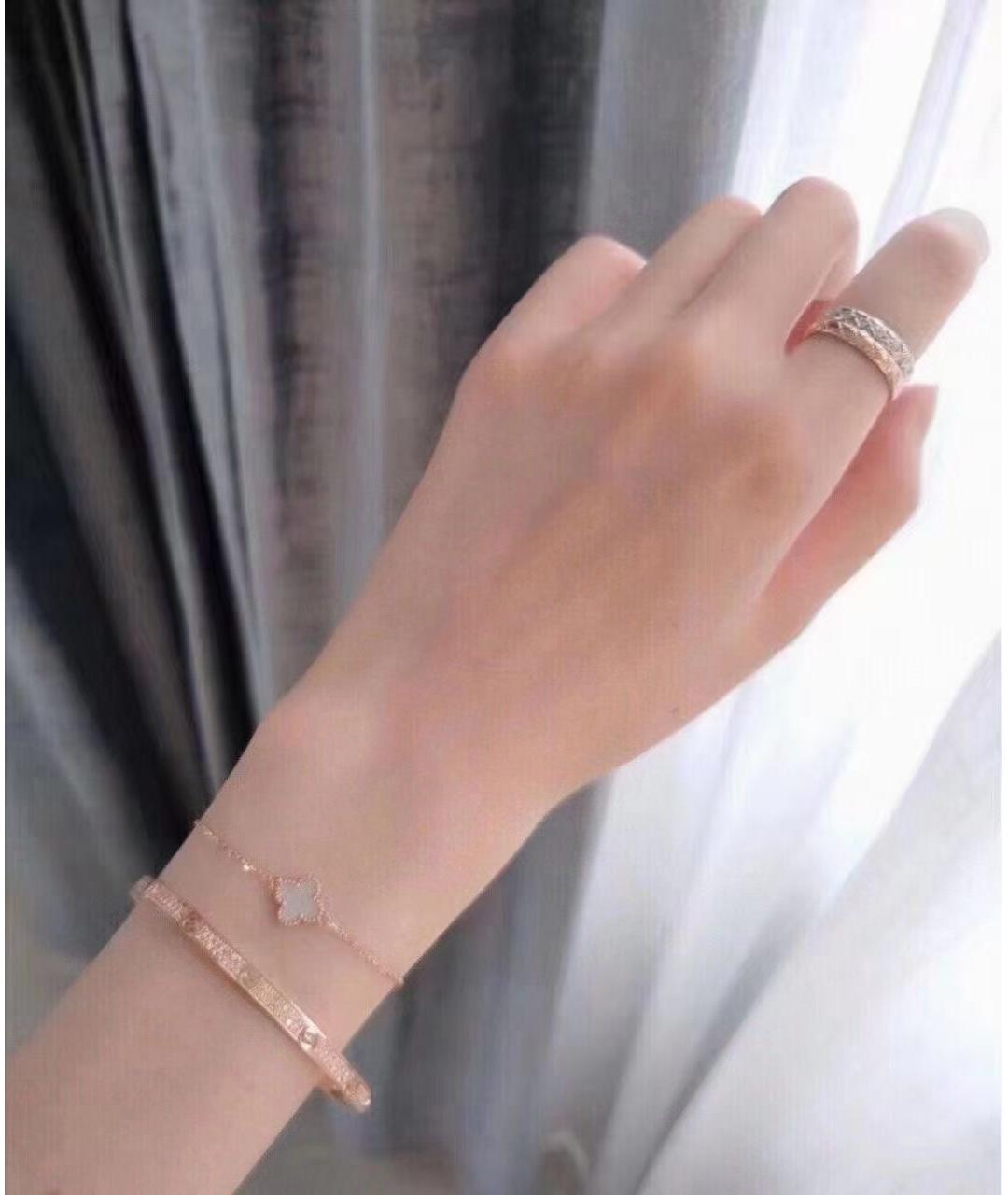 VAN CLEEF & ARPELS Белый браслет из желтого золота, фото 6