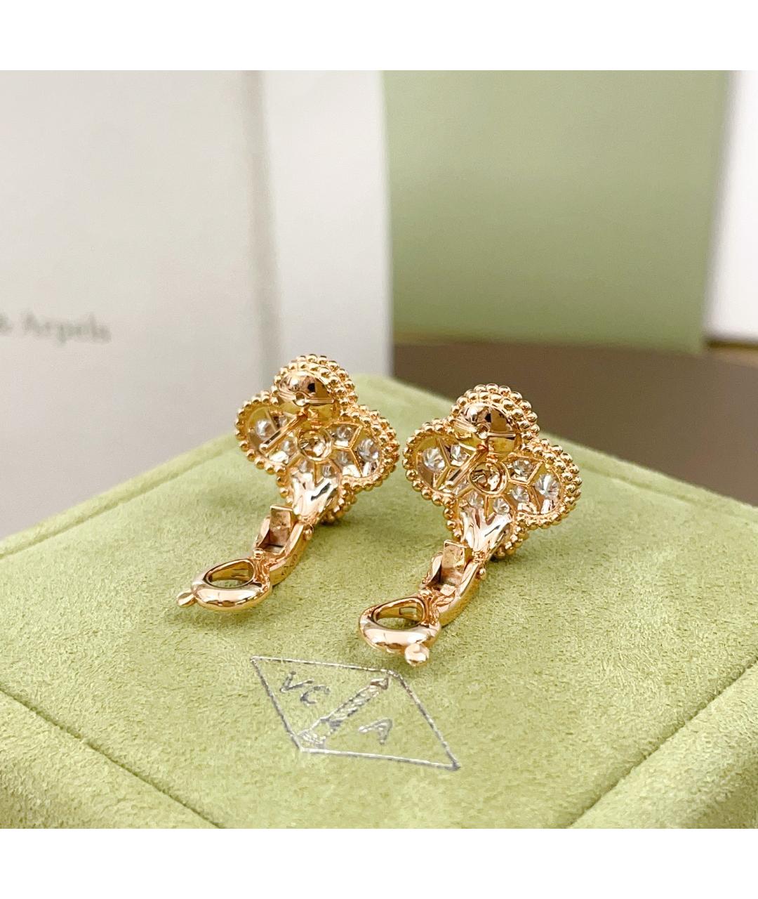 VAN CLEEF & ARPELS Золотые серьги из розового золота, фото 4