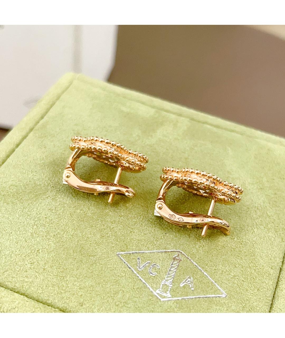 VAN CLEEF & ARPELS Золотые серьги из розового золота, фото 3