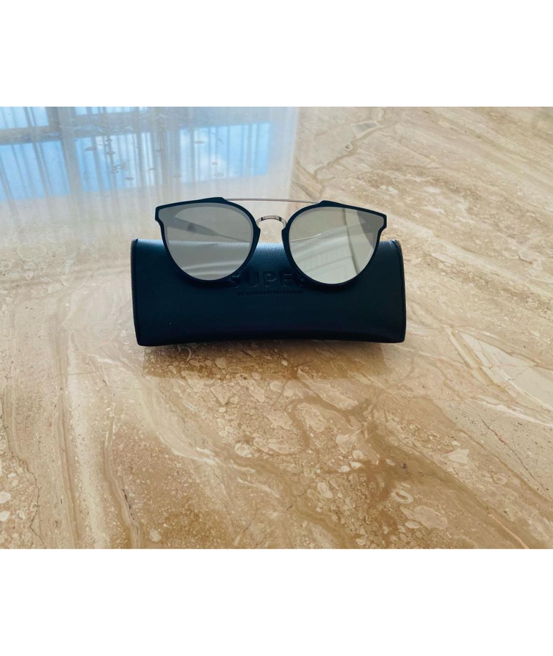 RETROSUPERFUTURE Черные пластиковые солнцезащитные очки, фото 6