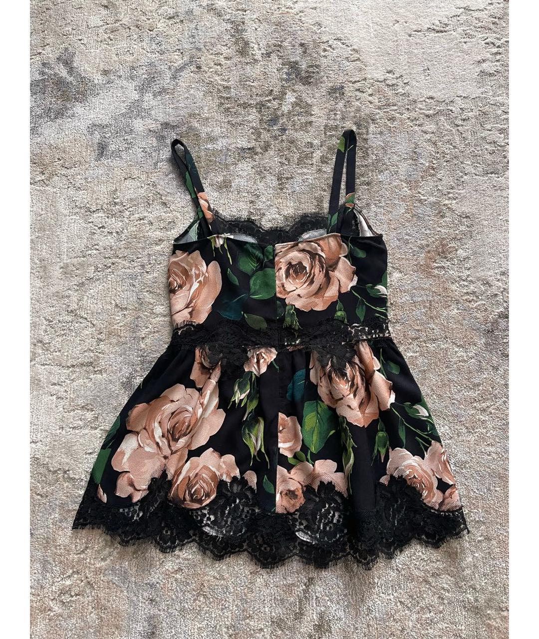 DOLCE&GABBANA Зеленая вискозная майка, фото 2