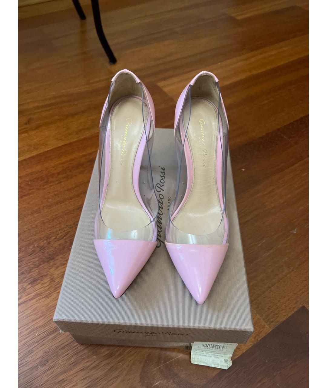 GIANVITO ROSSI Розовые кожаные туфли, фото 2