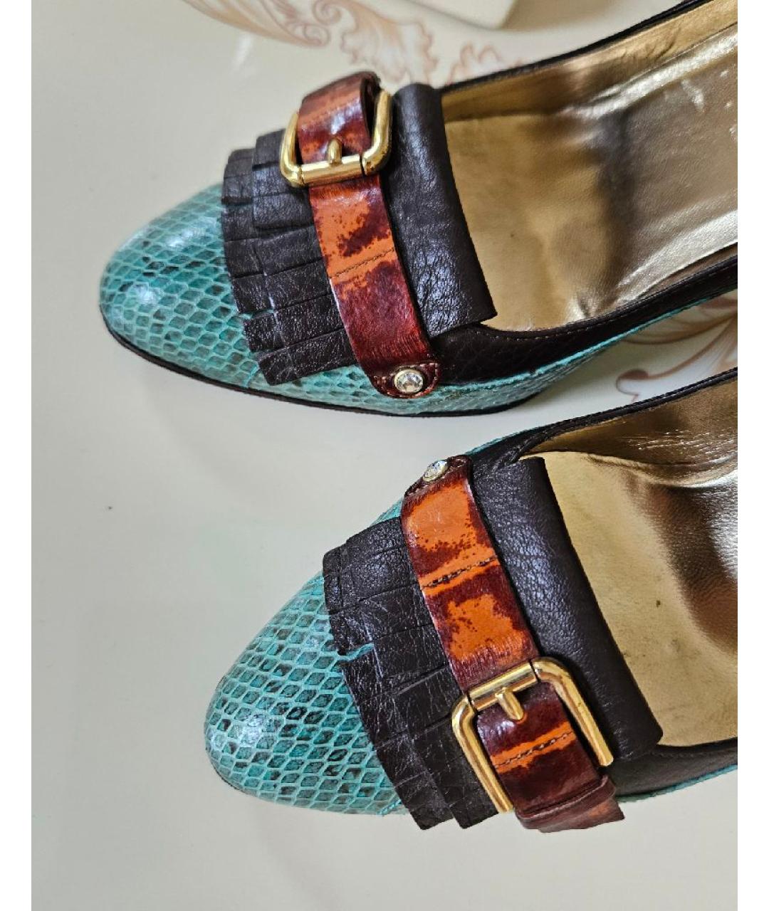 DOLCE & GABBANA VINTAGE Туфли из экзотической кожи, фото 8