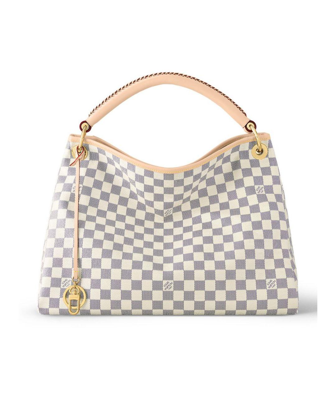 LOUIS VUITTON Бежевая кожаная сумка тоут, фото 1