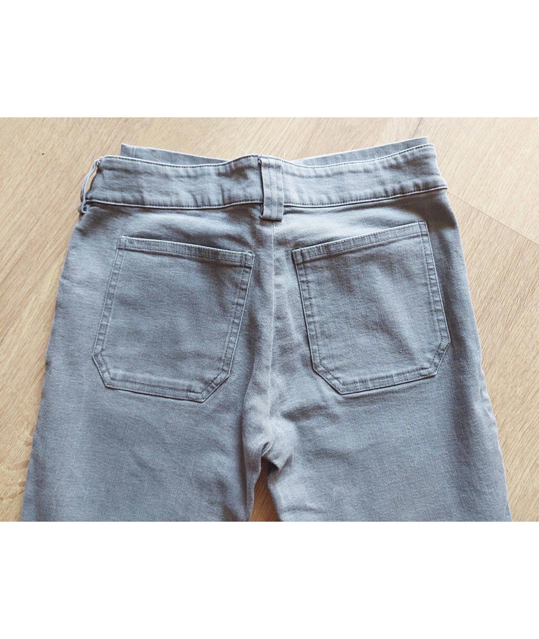BALENCIAGA Серые хлопко-эластановые джинсы слим, фото 2