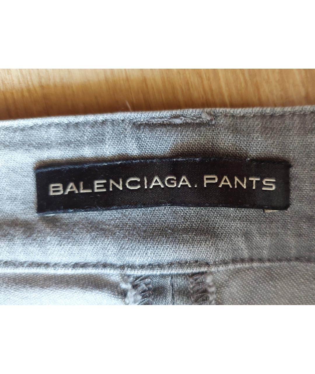 BALENCIAGA Серые хлопко-эластановые джинсы слим, фото 7