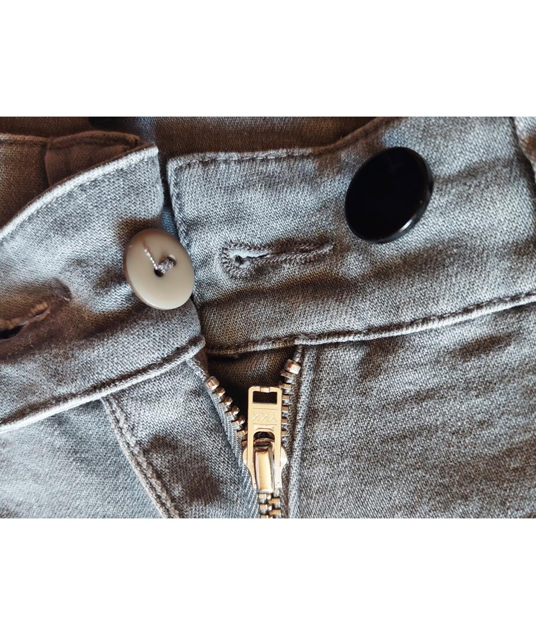 BALENCIAGA Серые хлопко-эластановые джинсы слим, фото 9
