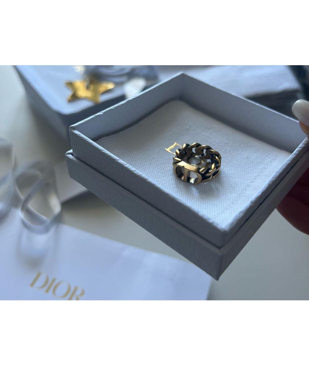 CHRISTIAN DIOR Коричневое латунное кольцо, фото 7